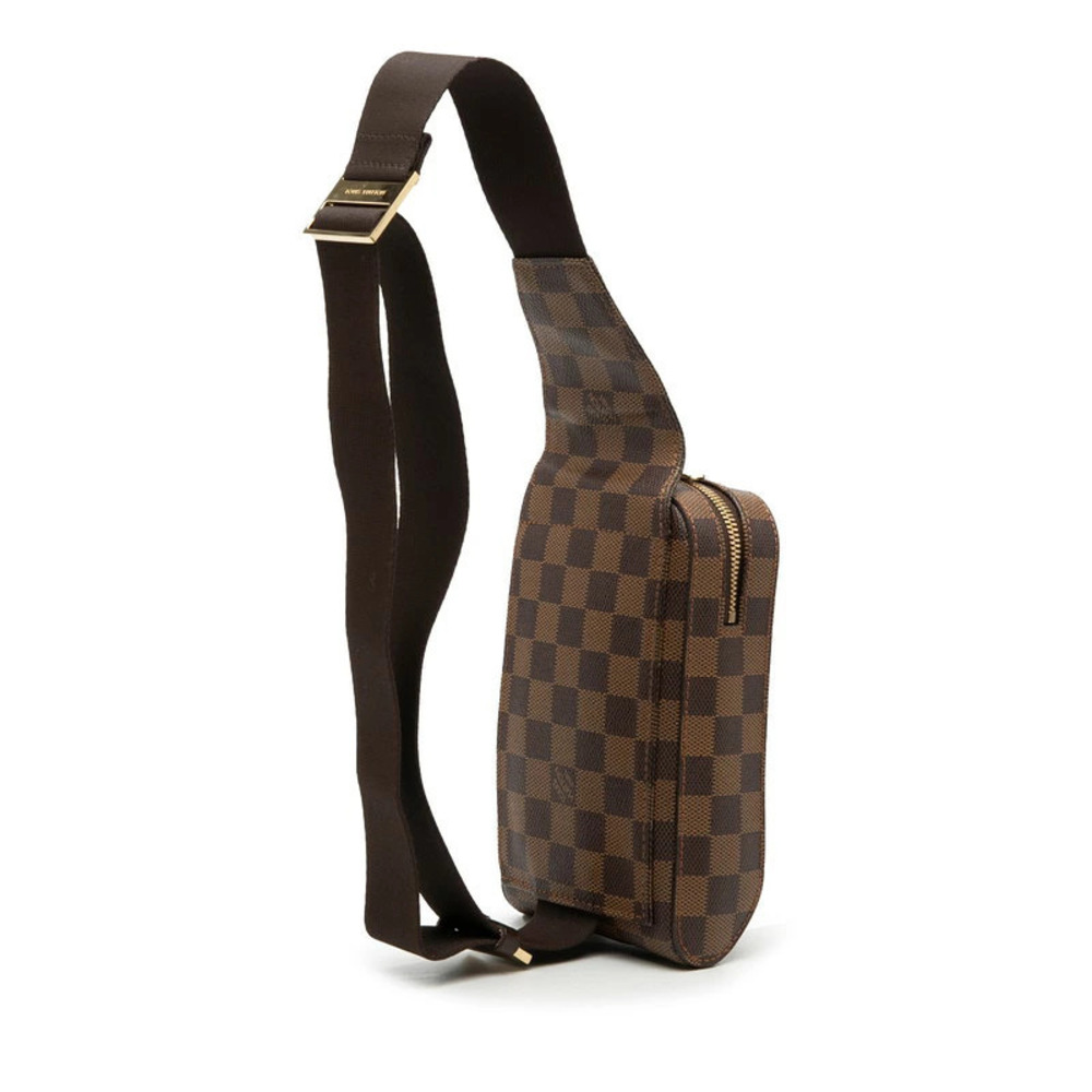 Louis Vuitton Damier Belt Crossbody Body Bum Bag Shoulder Geronimos Waist Brown